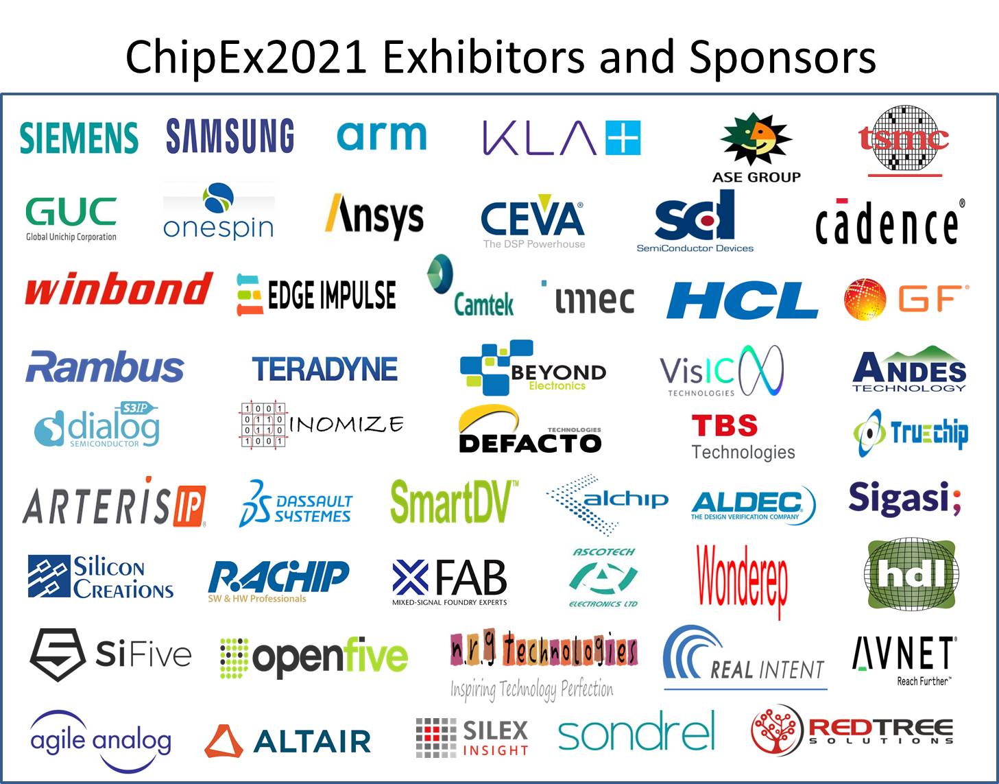 ChipEx2021Exhibitors & Sponsors 26.05.21